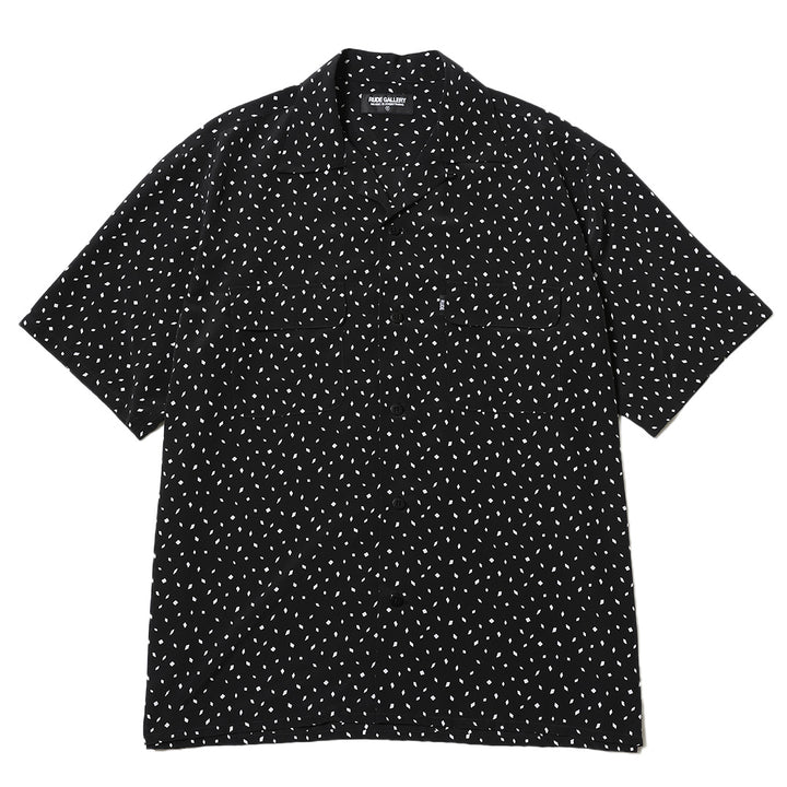 DIA OPEN COLLAR SS SHIRT