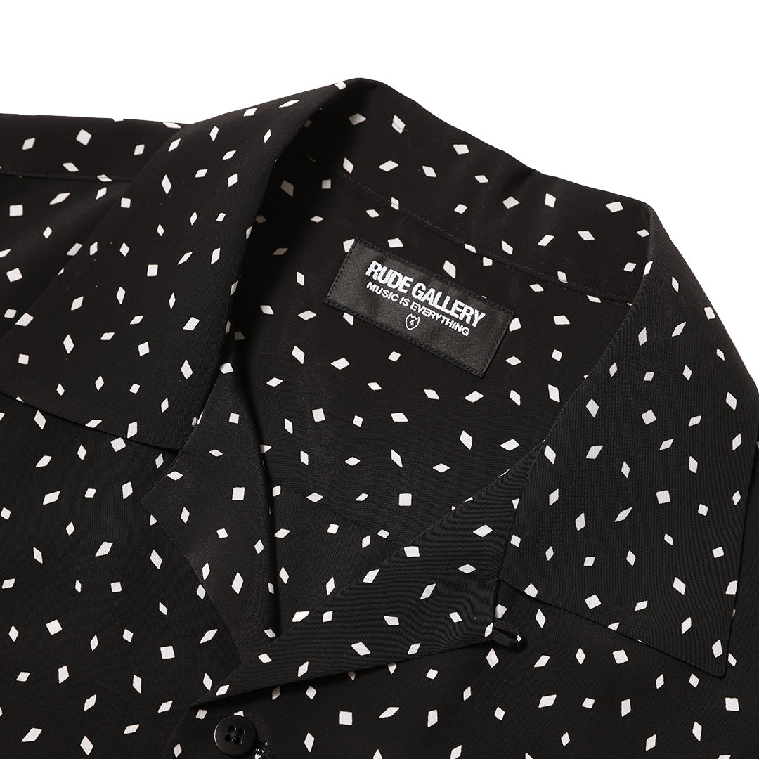 DIA OPEN COLLAR SS SHIRT