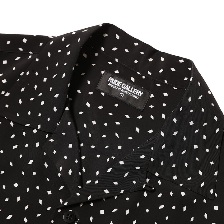 DIA OPEN COLLAR SS SHIRT