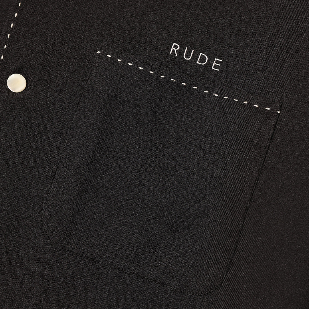 RUDE OPEN COLLAR SS SHIRT