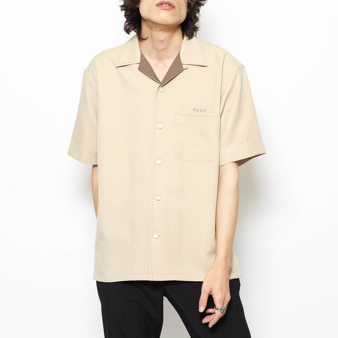 RUDE OPEN COLLAR SS SHIRT