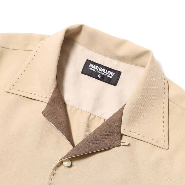 RUDE OPEN COLLAR SS SHIRT