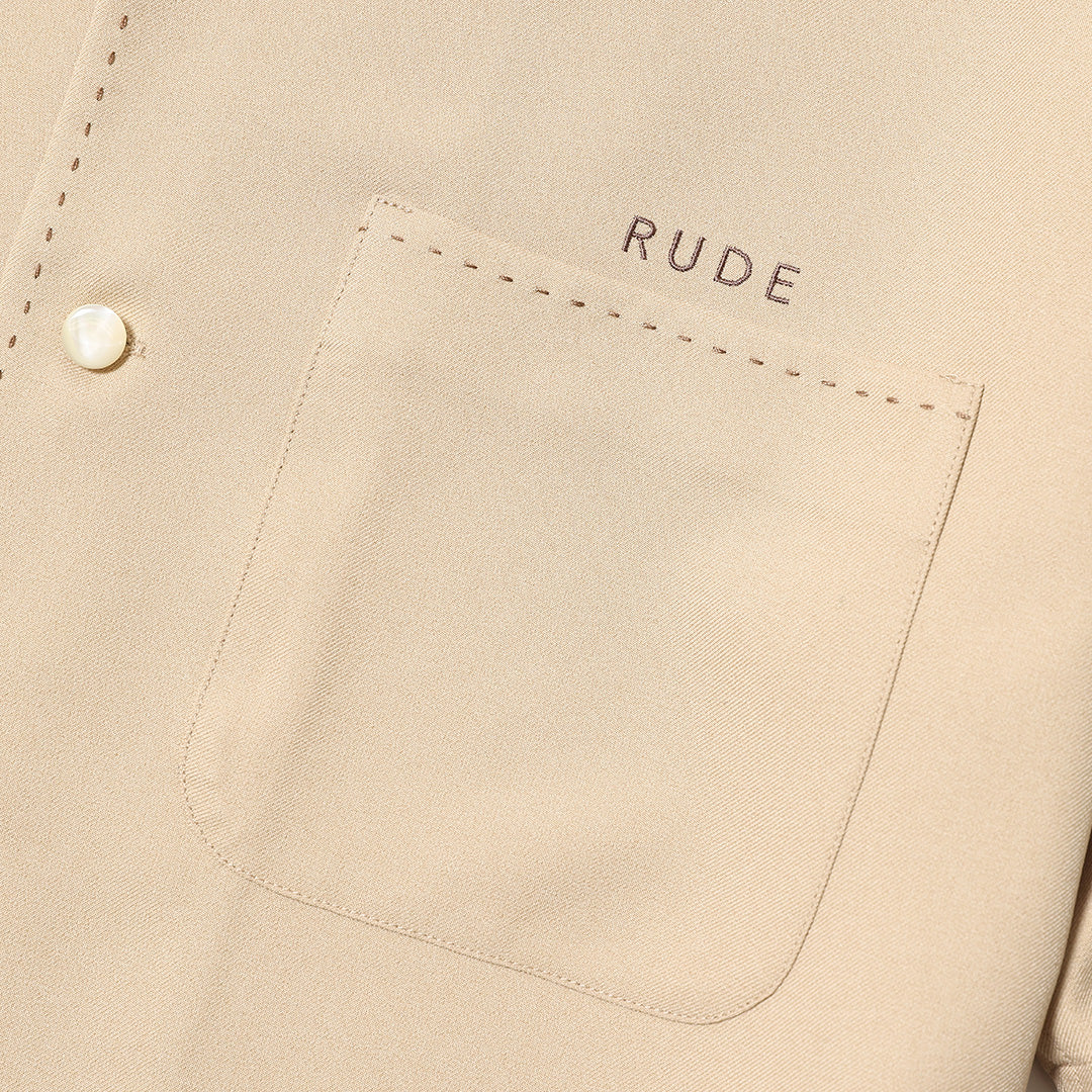 RUDE OPEN COLLAR SS SHIRT
