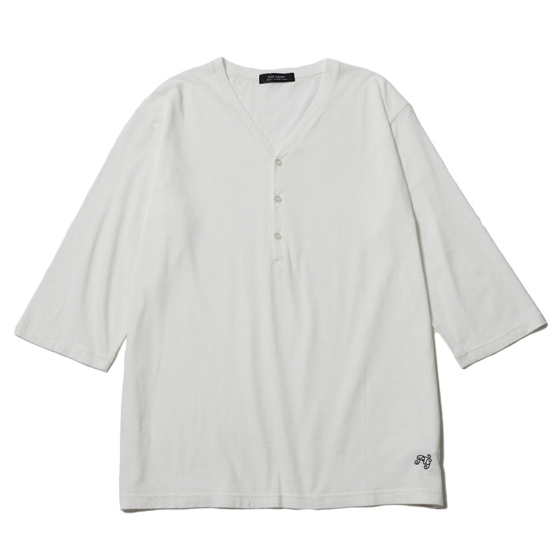 BASIC HENLEY NECK CUT&SEW