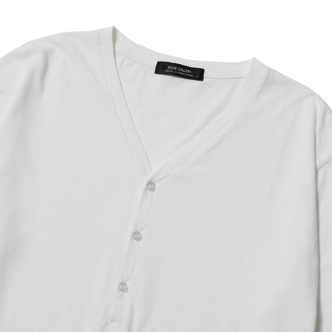 BASIC HENLEY NECK CUT&SEW