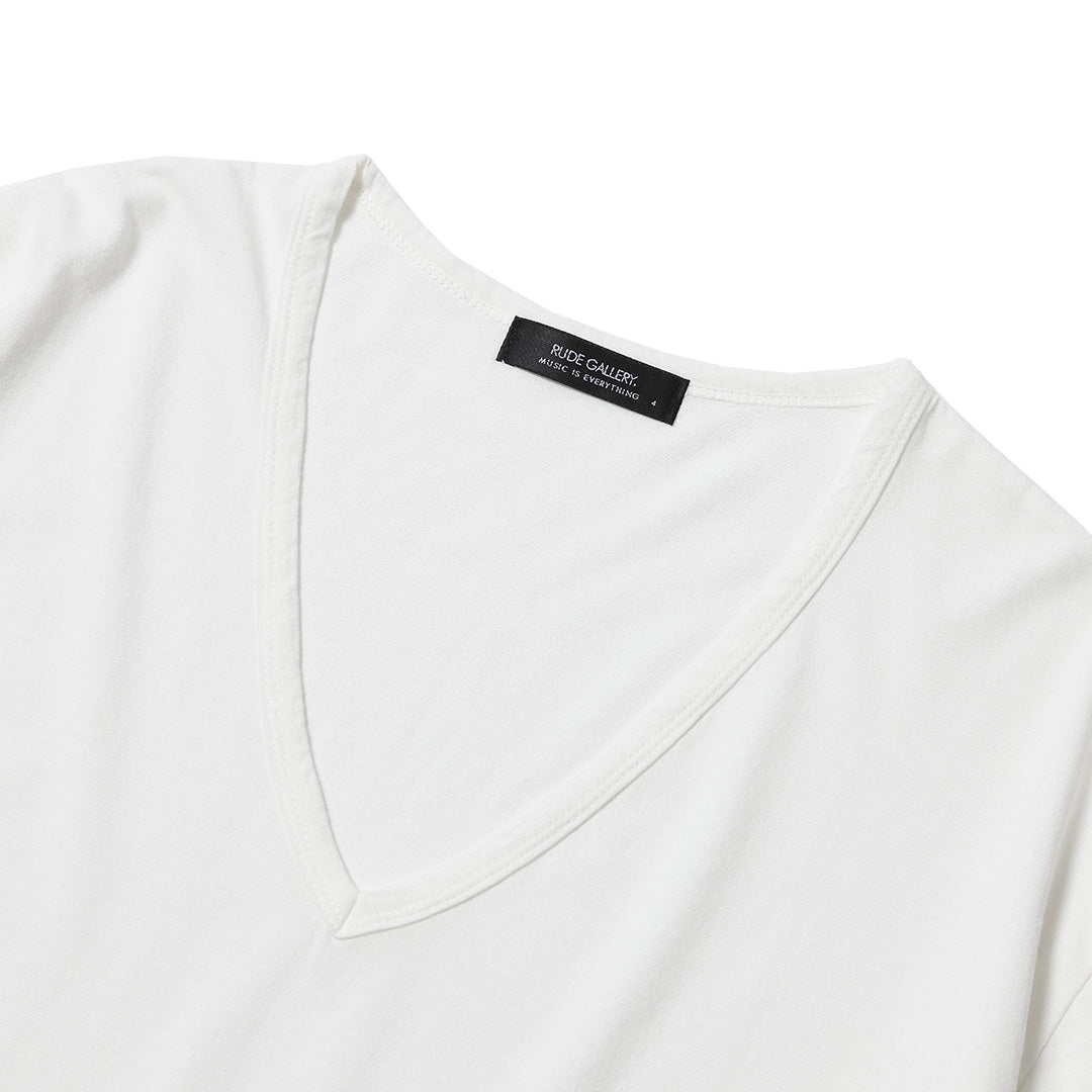 Neck Flick Rude BASIC V NECK TEE – RUDE GALLERY OFFICIAL ONLINE SHOP