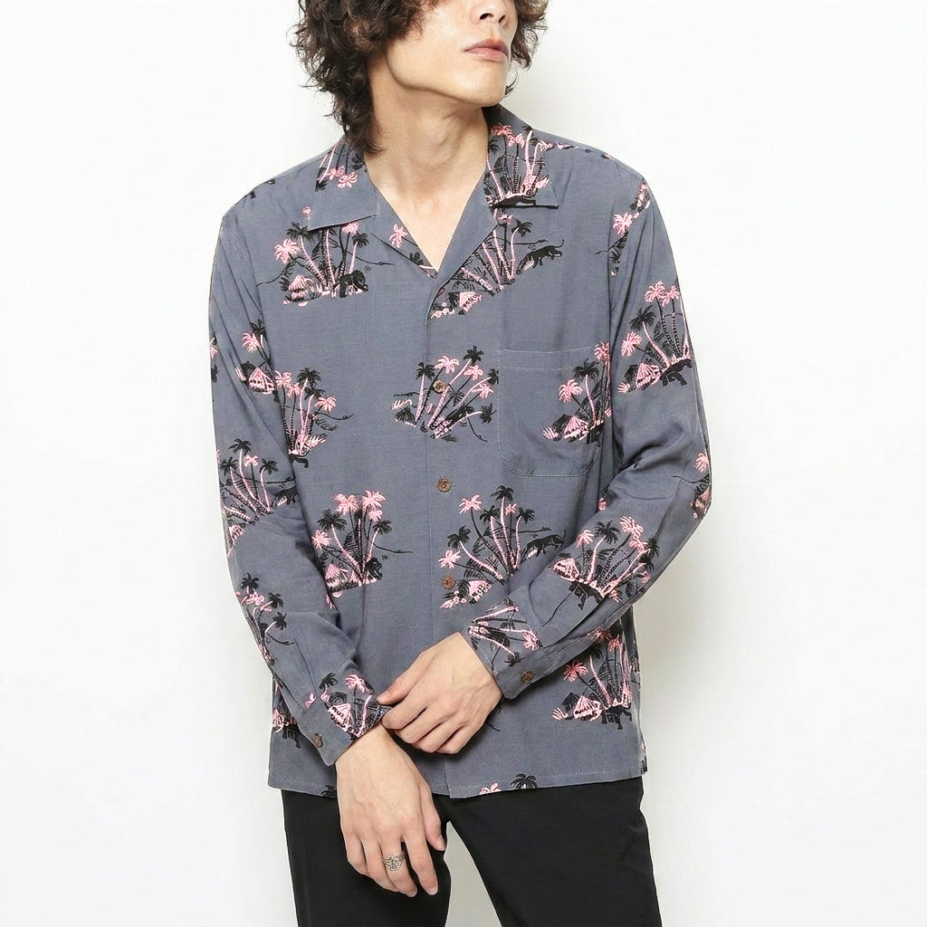 PANTHER ALOHA LS SHIRT