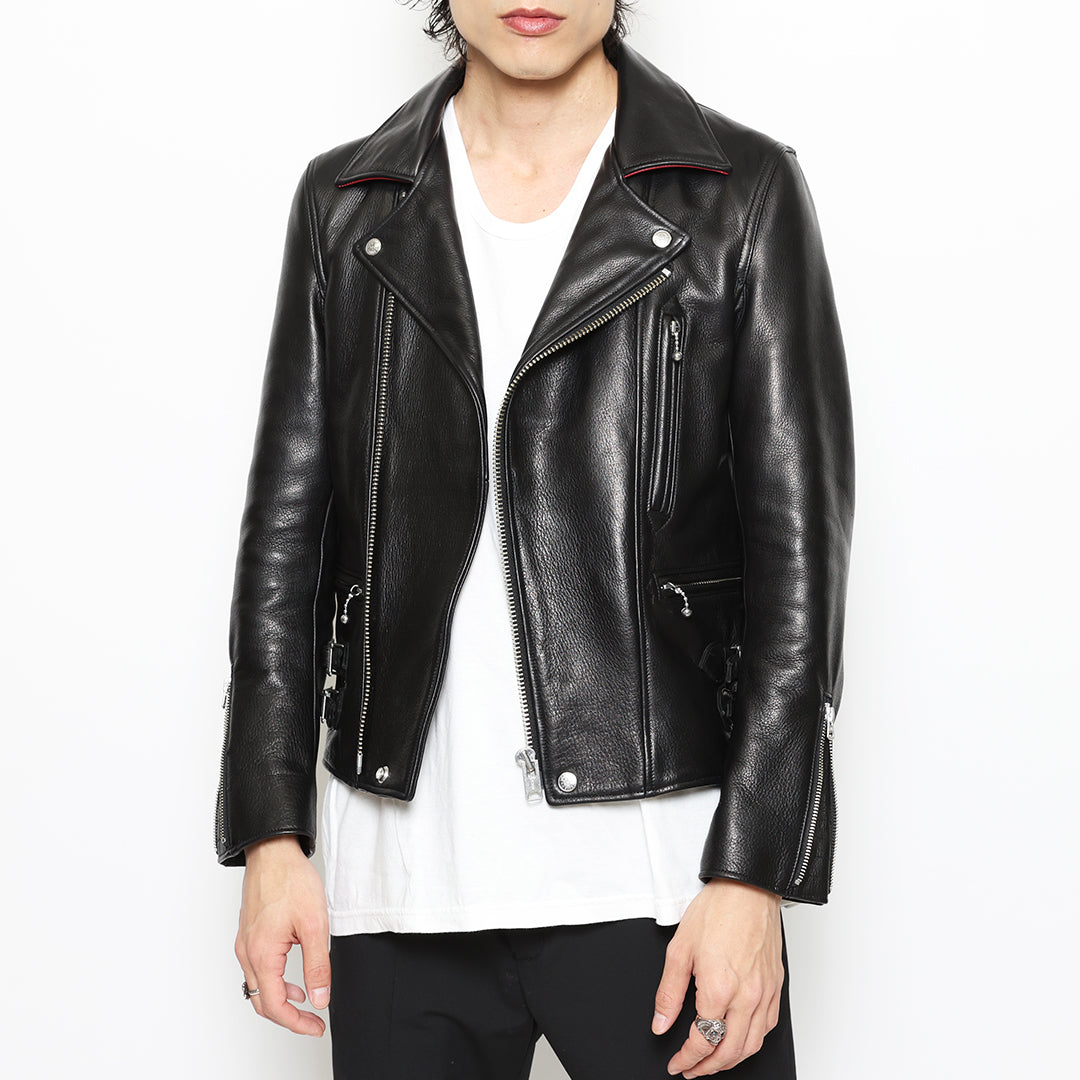 CREAM SODA×RUDE GALLERY LEATHER RYDERS JACKET "RUDE CATS"