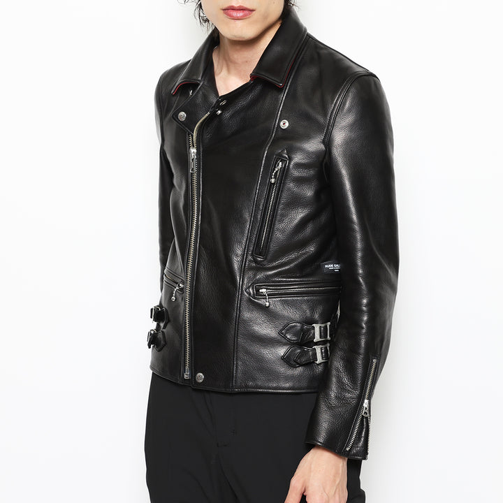 CREAM SODA×RUDE GALLERY LEATHER RYDERS JACKET "RUDE CATS"