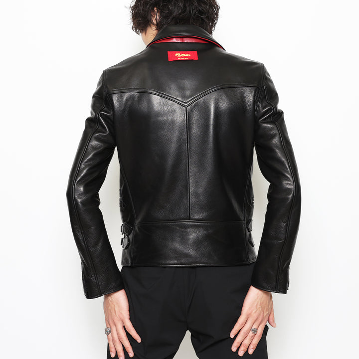CREAM SODA×RUDE GALLERY LEATHER RYDERS JACKET "RUDE CATS"