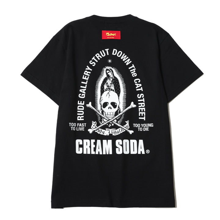 CREAM SODA×RUDE GALLERY MARIA&amp;SKULL TEE