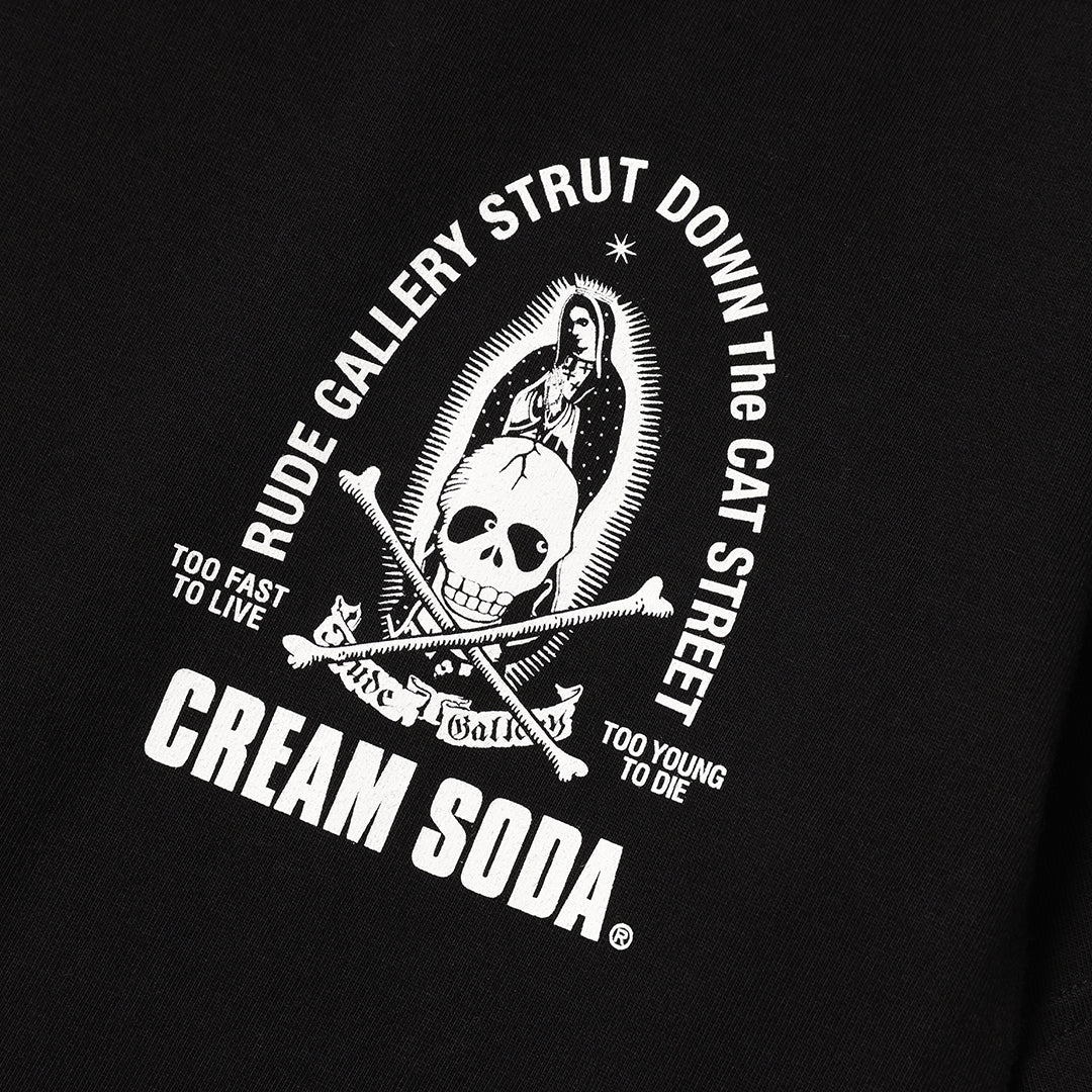 CREAM SODA×RUDE GALLERY MARIA&amp;SKULL TEE