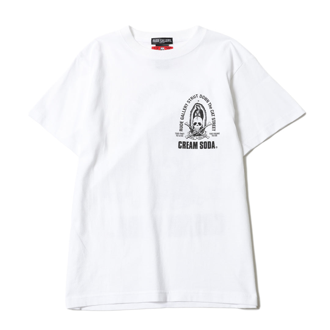 CREAM SODA×RUDE GALLERY MARIA&amp;SKULL TEE