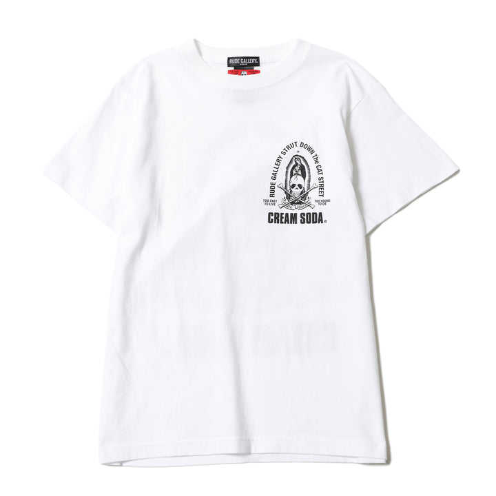 CREAM SODA×RUDE GALLERY MARIA&amp;SKULL TEE