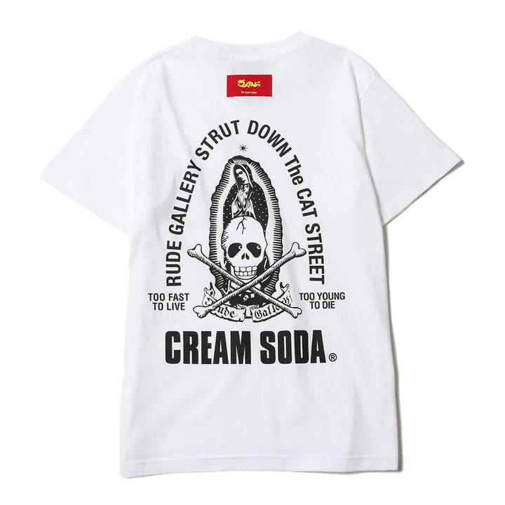 CREAM SODA×RUDE GALLERY MARIA&amp;SKULL TEE