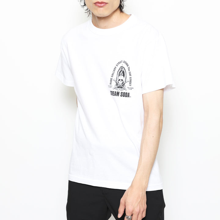CREAM SODA×RUDE GALLERY MARIA&amp;SKULL TEE
