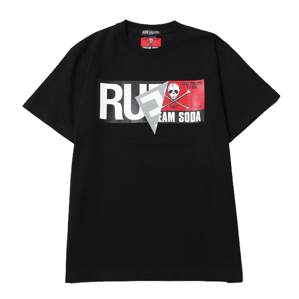 CREAM SODA×RUDE GALLERY STICKER TEE – RUDE GALLERY OFFICIAL ONLINE