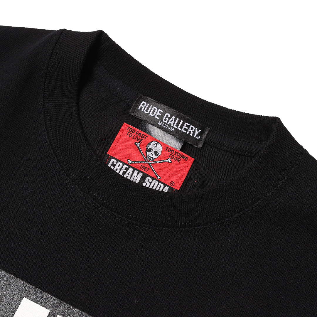 CREAM SODA×RUDE GALLERY STICKER TEE