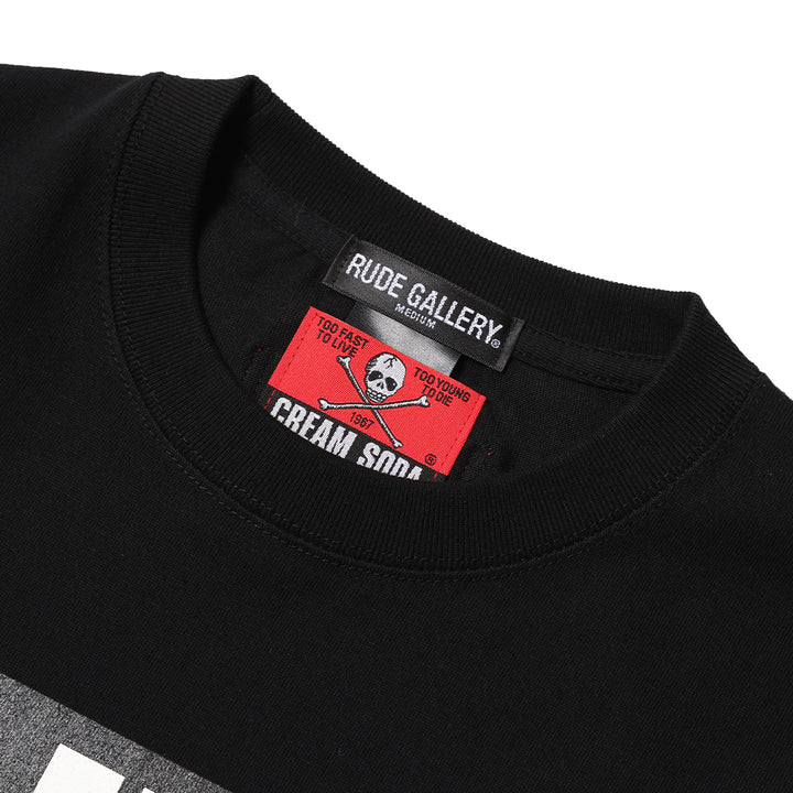 CREAM SODA×RUDE GALLERY STICKER TEE
