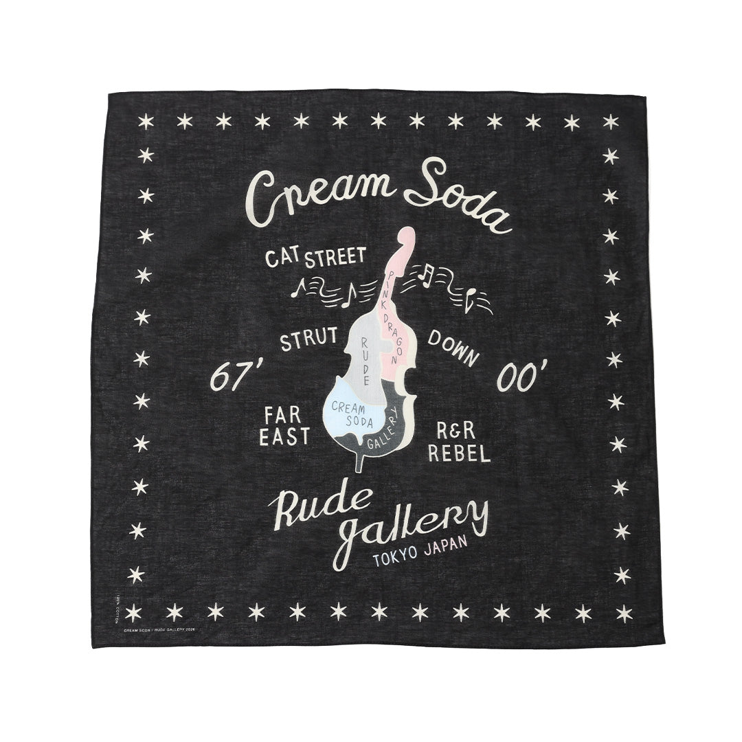 CREAM SODA×RUDE GALLERY BANDANA