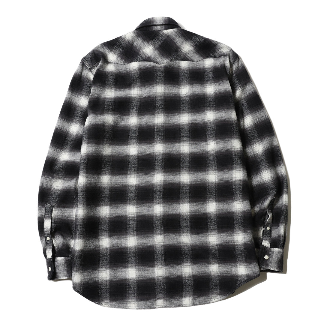 OMBRE CHECK WESTERN SHIRT