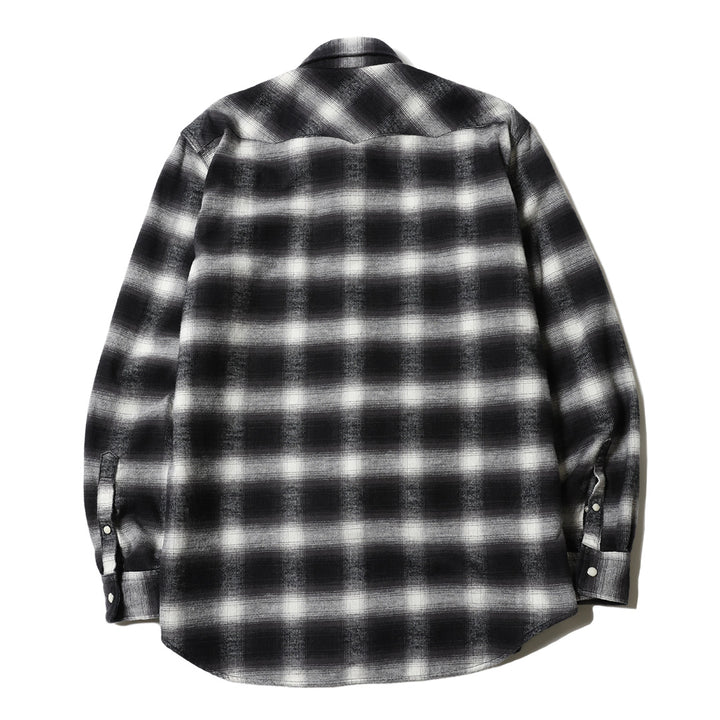 OMBRE CHECK WESTERN SHIRT