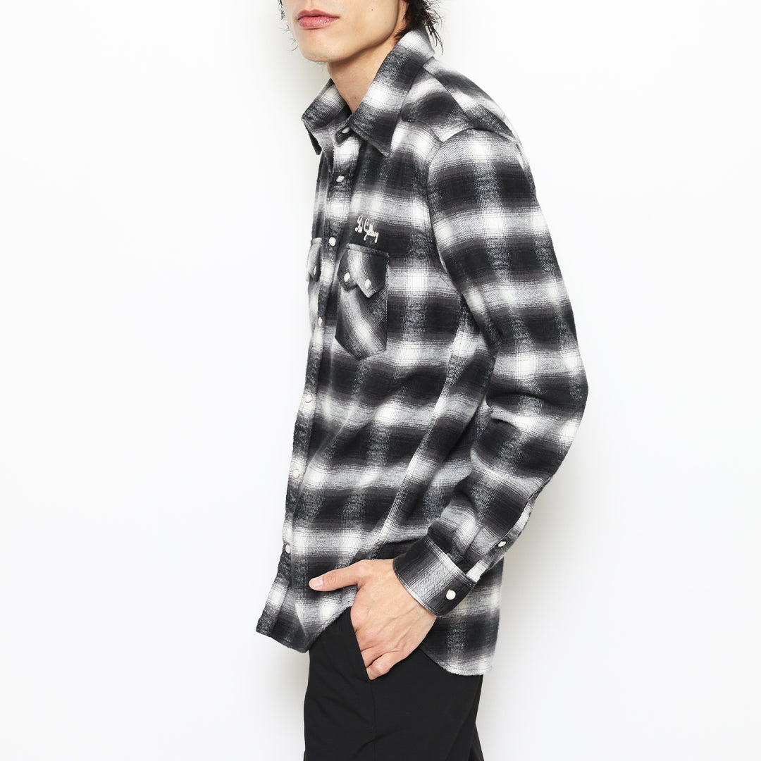 OMBRE CHECK WESTERN SHIRT