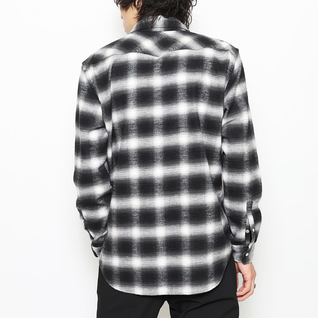 OMBRE CHECK WESTERN SHIRT