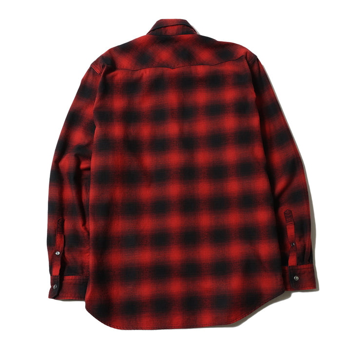 OMBRE CHECK WESTERN SHIRT