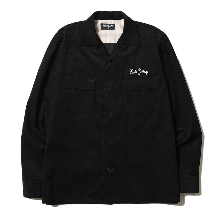 CORDUROY OPEN COLLAR LS SHIRT