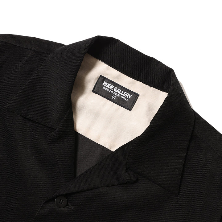 CORDUROY OPEN COLLAR LS SHIRT