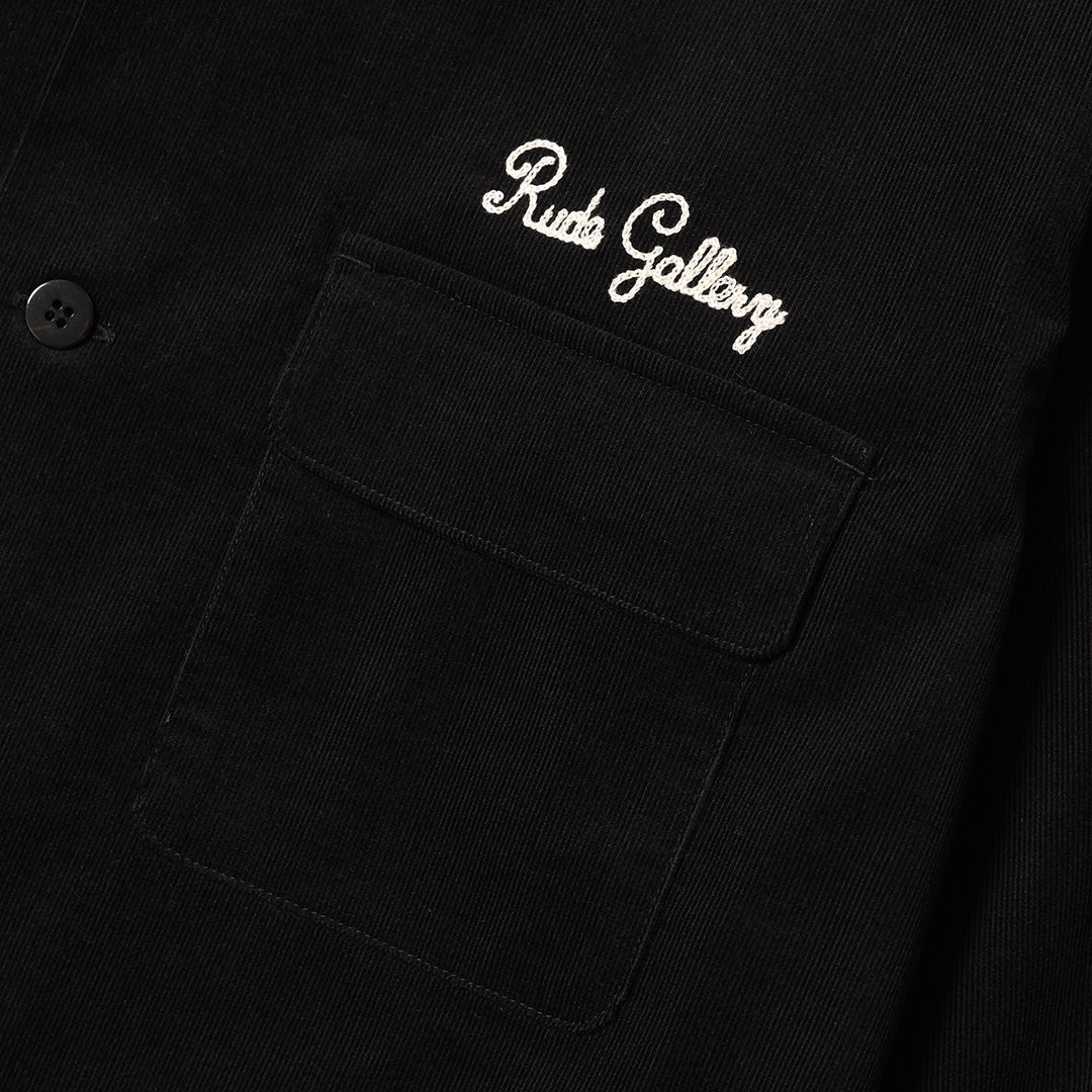 CORDUROY OPEN COLLAR LS SHIRT