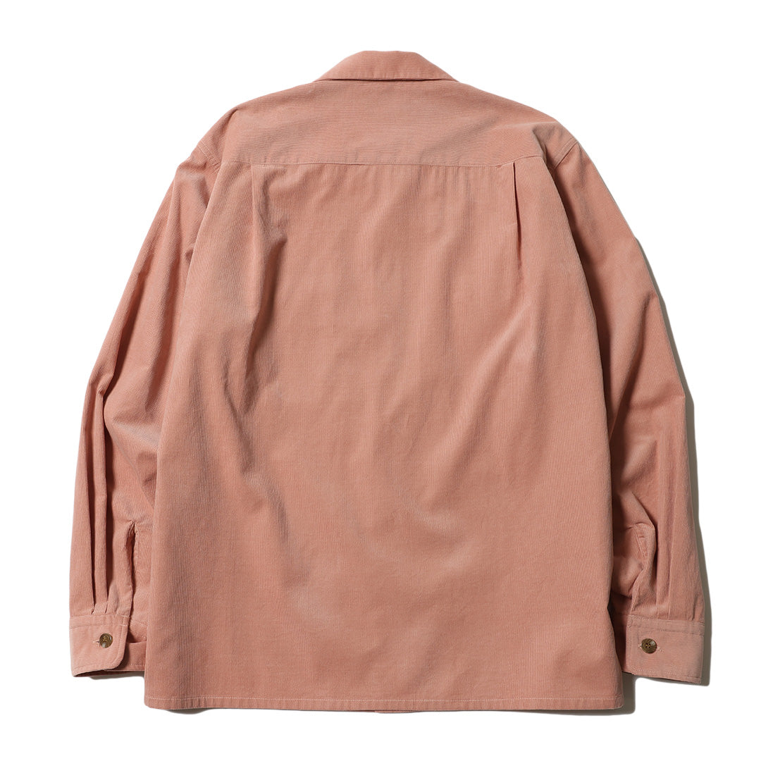 CORDUROY OPEN COLLAR LS SHIRT