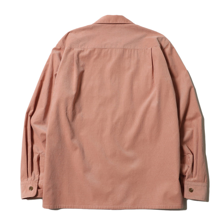 CORDUROY OPEN COLLAR LS SHIRT
