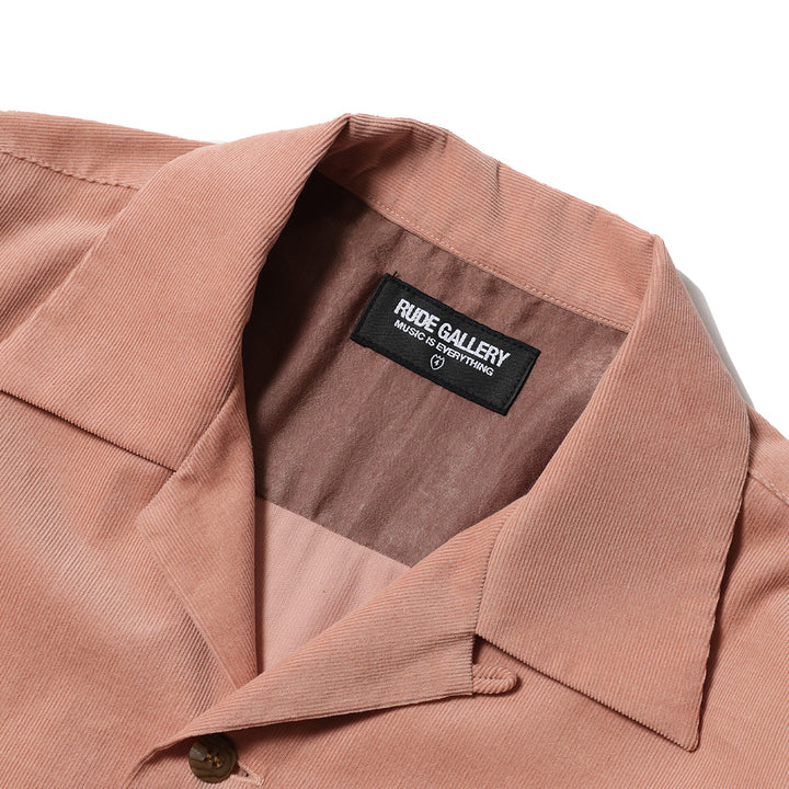CORDUROY OPEN COLLAR LS SHIRT