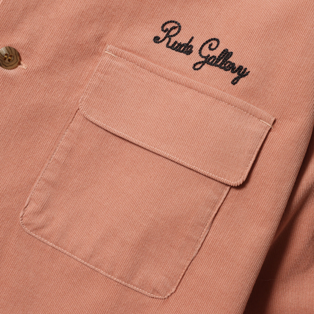CORDUROY OPEN COLLAR LS SHIRT