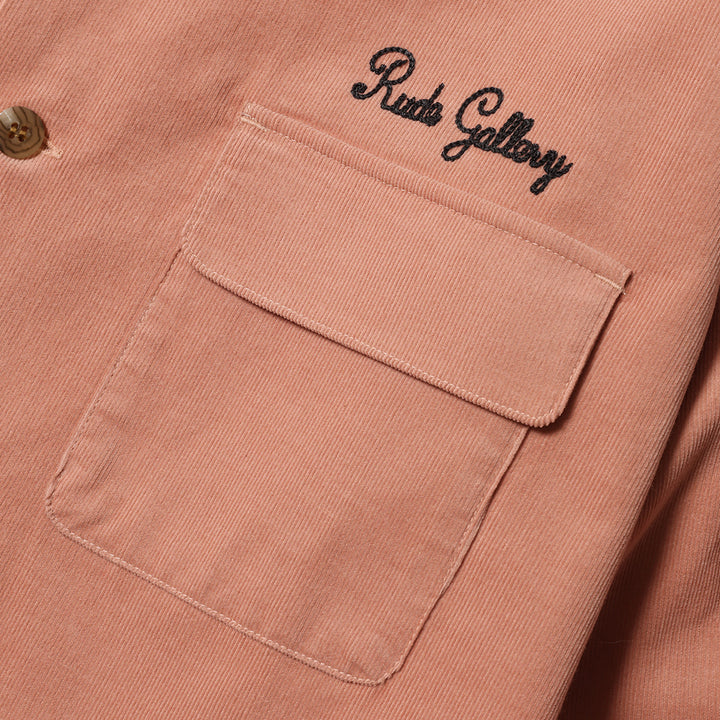 CORDUROY OPEN COLLAR LS SHIRT