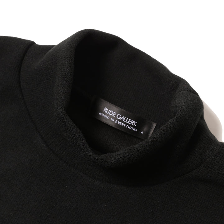BASIC MOCK NECK KNIT LS