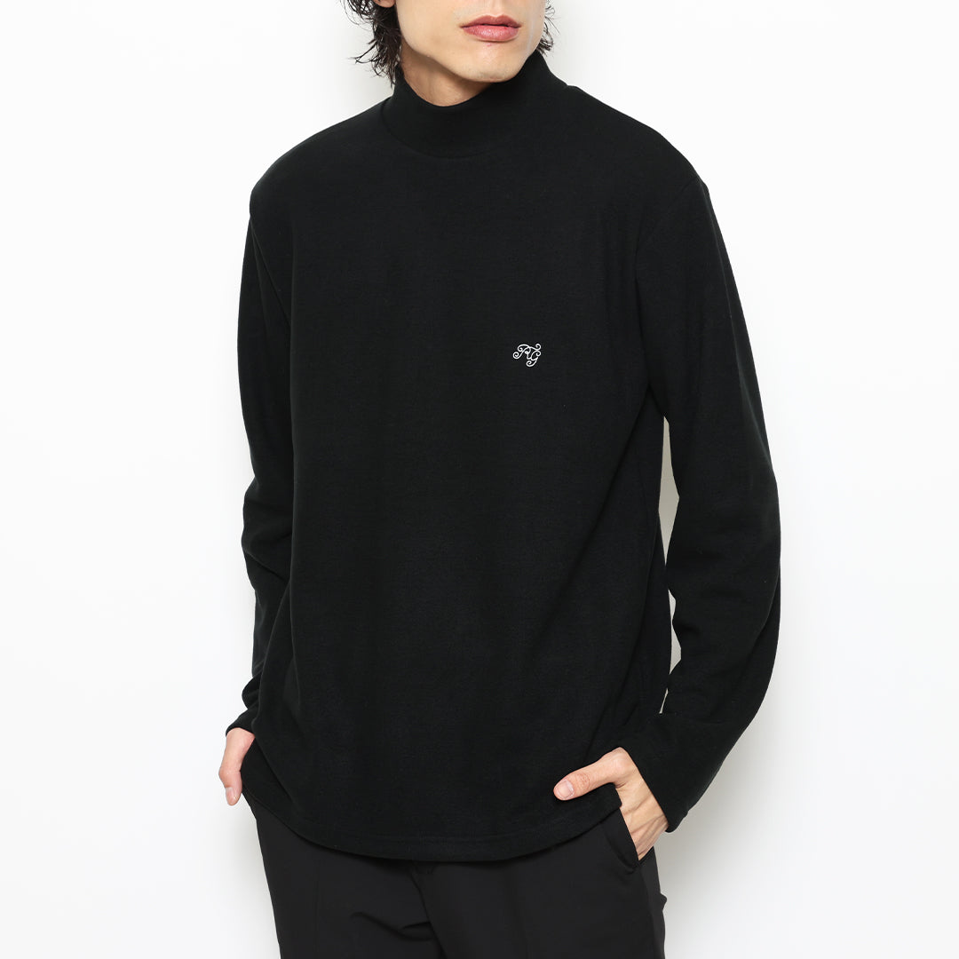 BASIC MOCK NECK KNIT LS