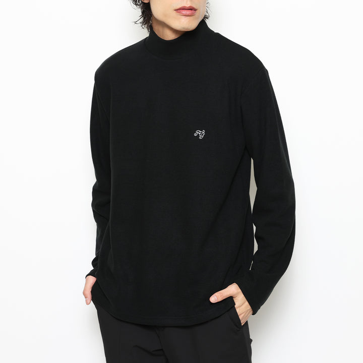 BASIC MOCK NECK KNIT LS