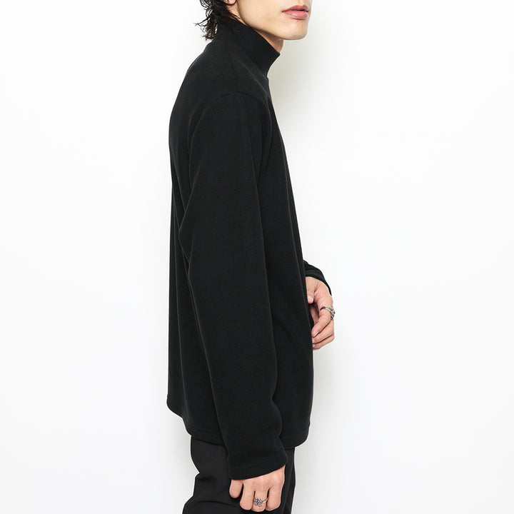 BASIC MOCK NECK KNIT LS