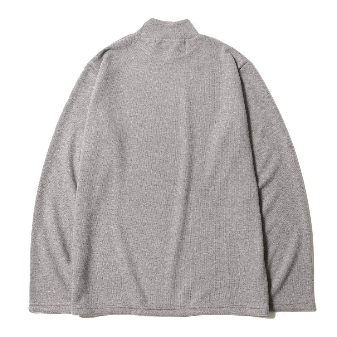 BASIC MOCK NECK KNIT LS