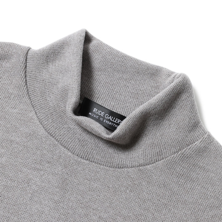 BASIC MOCK NECK KNIT LS
