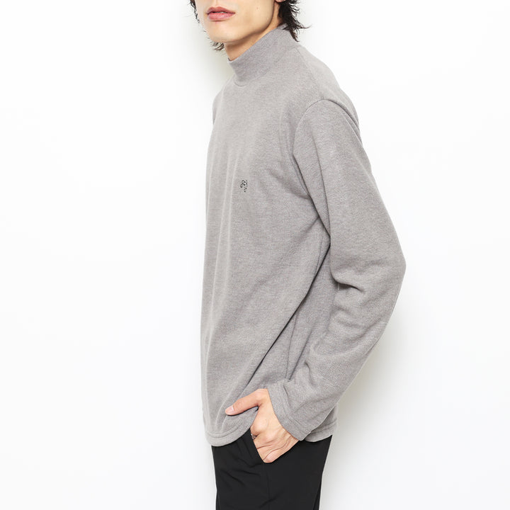 BASIC MOCK NECK KNIT LS
