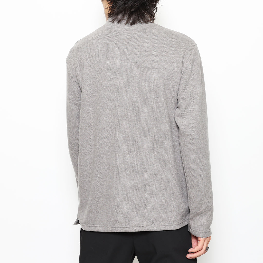 BASIC MOCK NECK KNIT LS