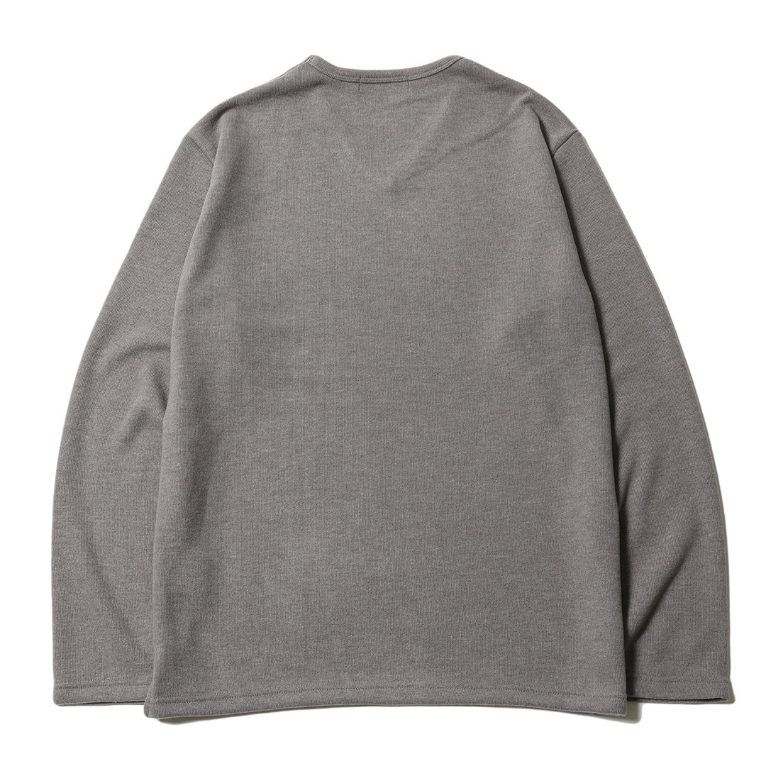 BASIC V NECK KNIT LS