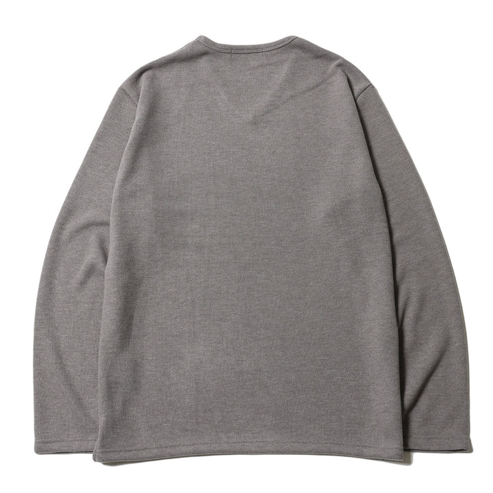 BASIC V NECK KNIT LS
