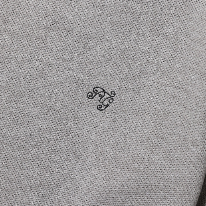 BASIC V NECK KNIT LS