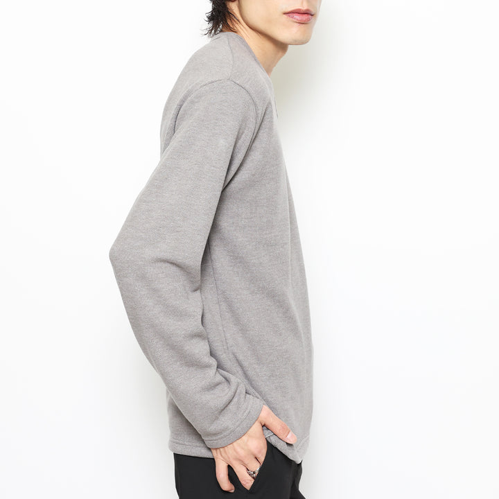 BASIC V NECK KNIT LS