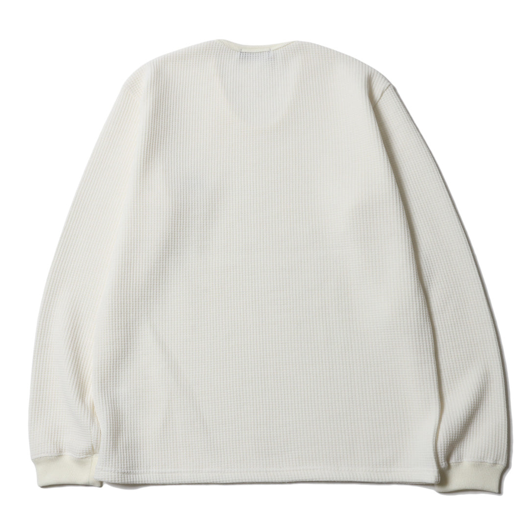 BASIC U NECK WAFFLE LS